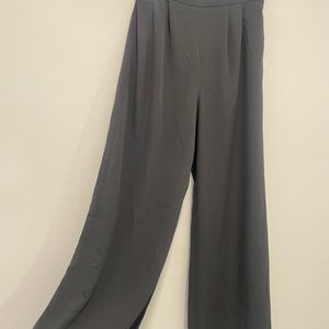 H&M wide leg pants tall in black